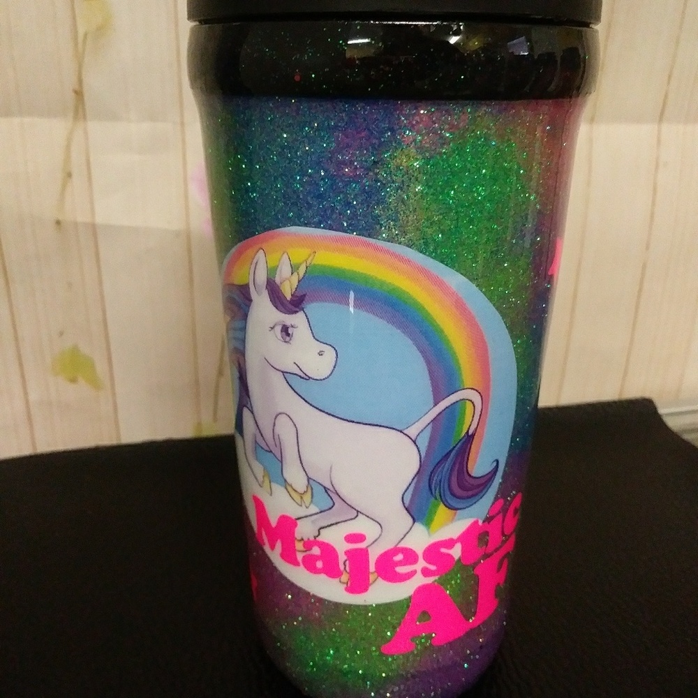 Unicorn Glitter Tumbler